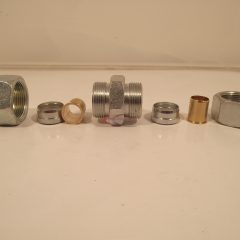 Fékcső 18 mm ö.kötő készlet+betéthüvely