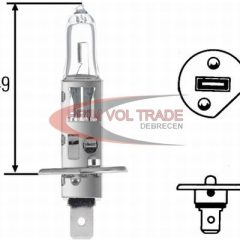 Izzó 12V H1 55W