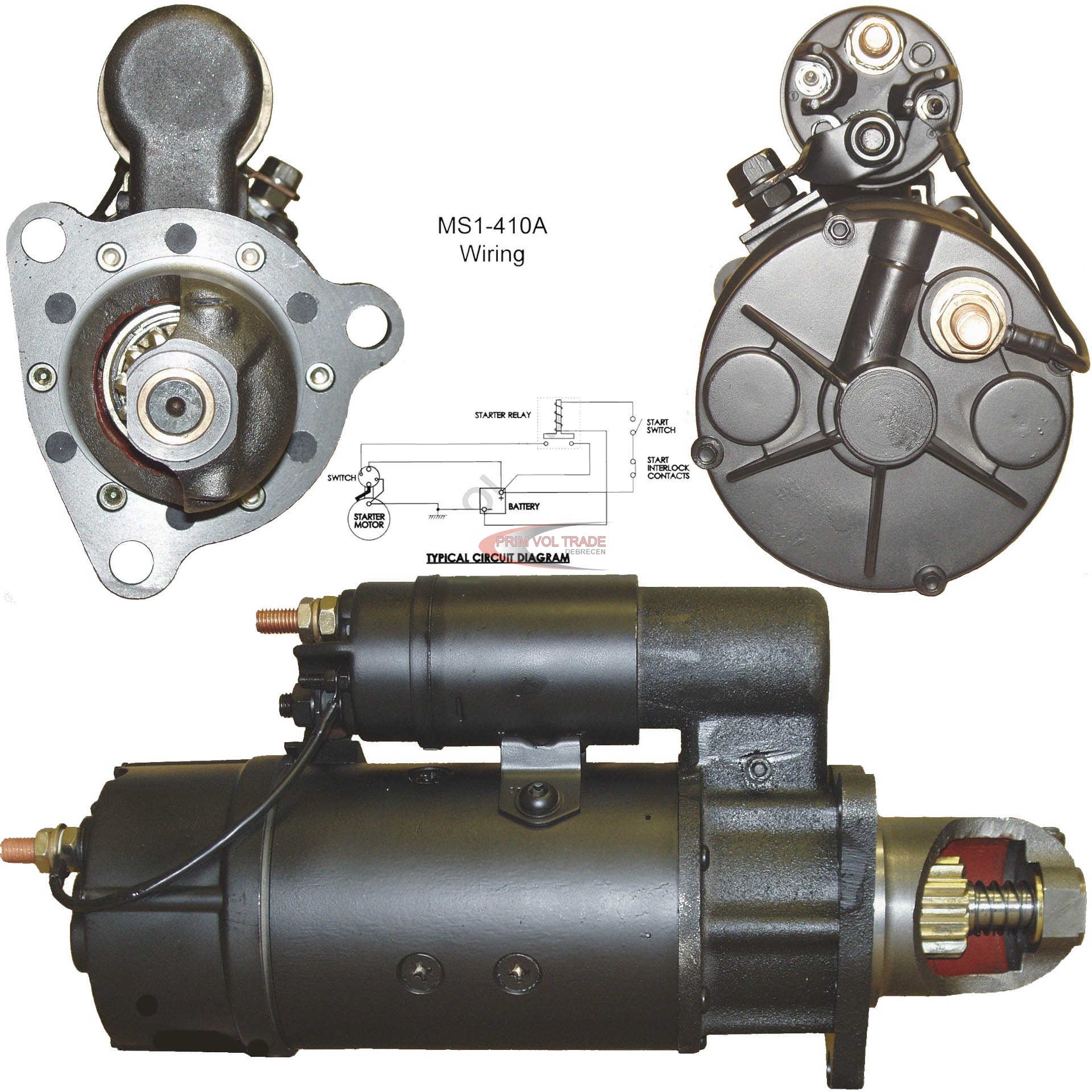 Indítómotor  24V 7.5KW