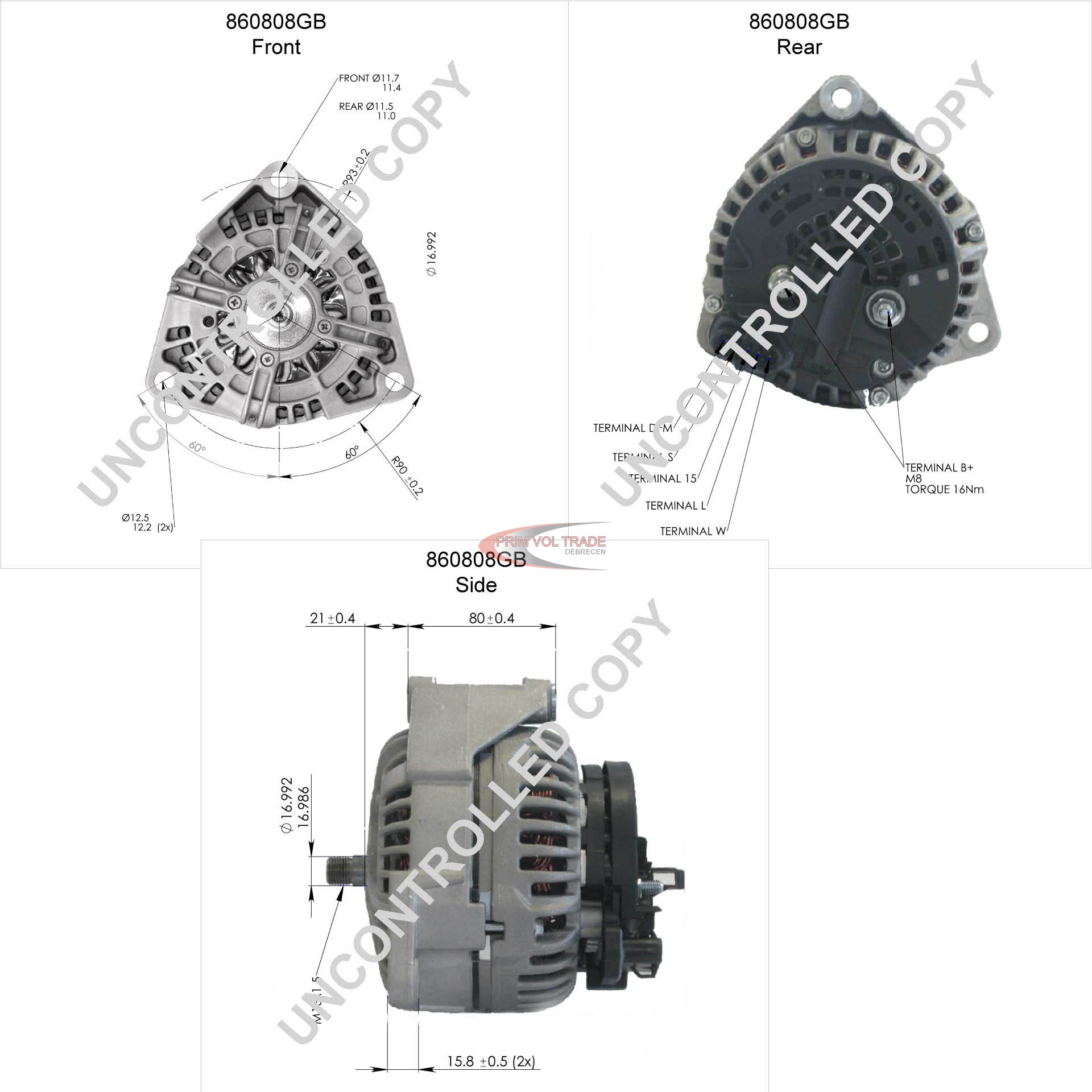Generátor 24V 110A