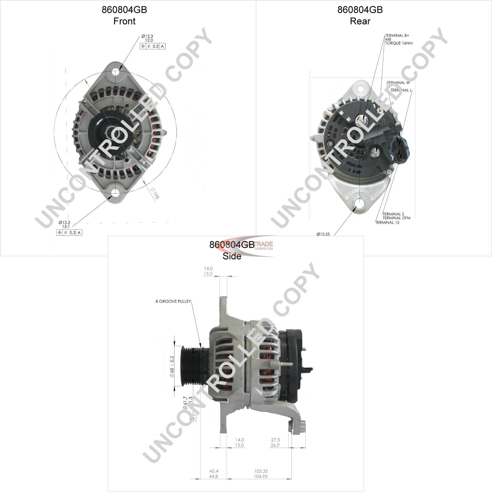 Generátor 24V 110A