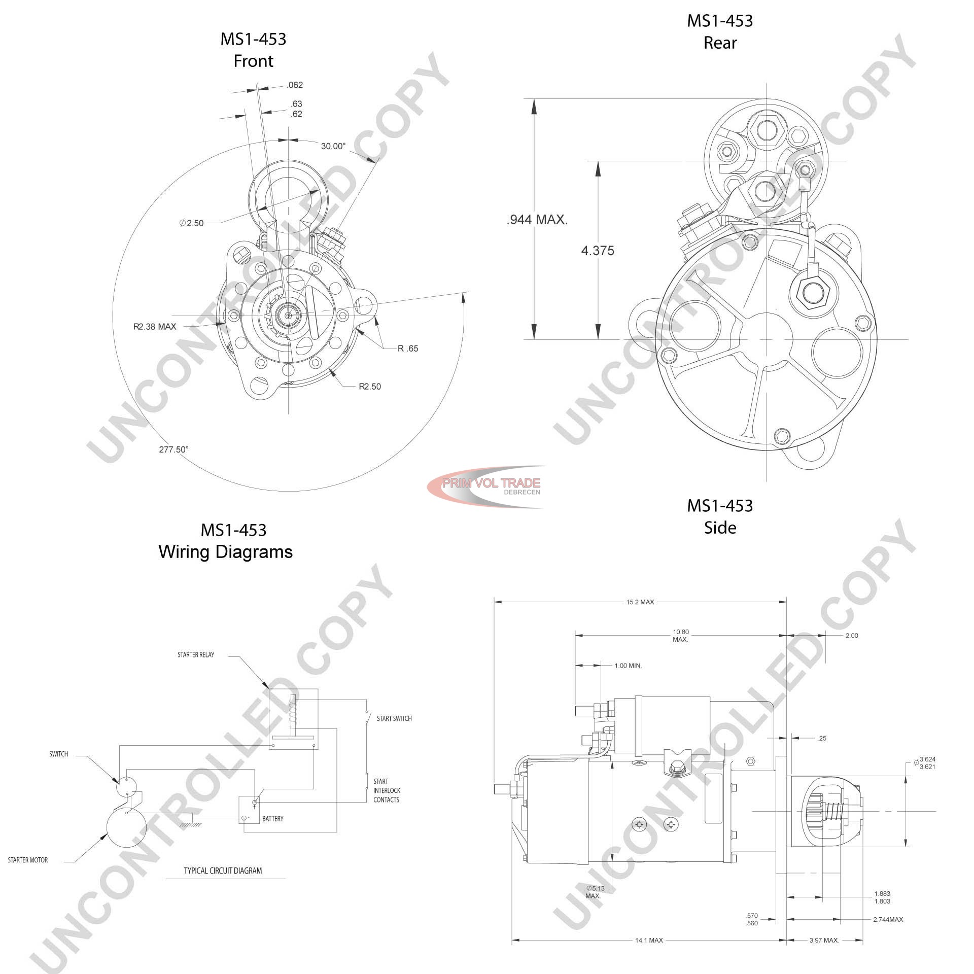Indítómotor 24V 7.5KW