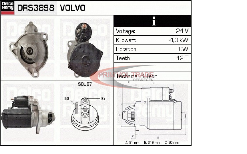 15525_0.jpg Indítómotor VOLVO 24V 4KW Z=12