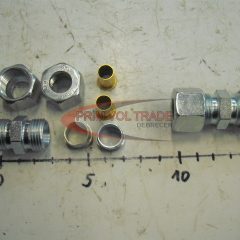 Fékcső 12 mm ö.kötő készlet+betéthüvely