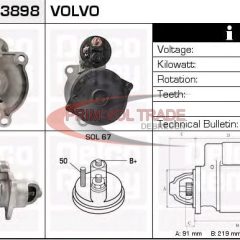 0001231004 - Indítómotor VOLVO