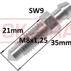 0011QB - Légtelenítő csavar M8x1,25
