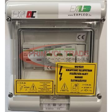 DC 1000V védelmi elosztó - ExPLe-DC10-1B1T1+2-MC4